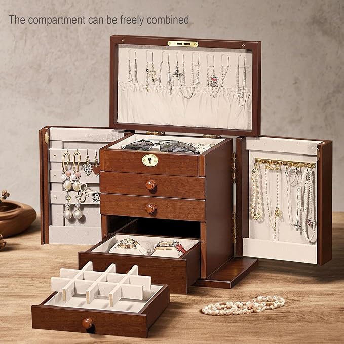 wooden Jewelry Box and Organizer - Image 2
