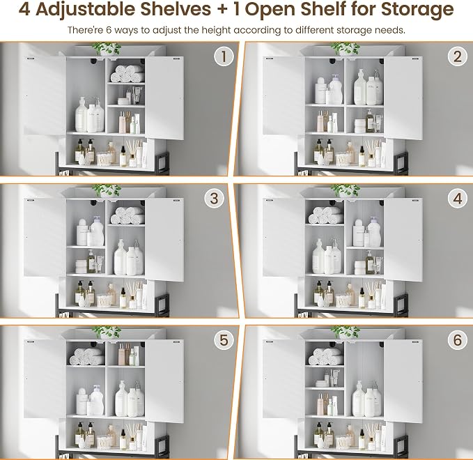 Over The Toilet Storage Cabinet, Over Toilet Organizer - Image 4