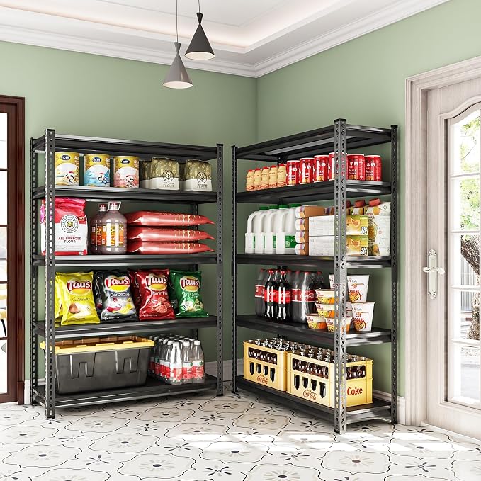 Garage Shelving Heavy Duty 2500LBS Loads, 5-Tier Metal Shelving Units and - Image 8