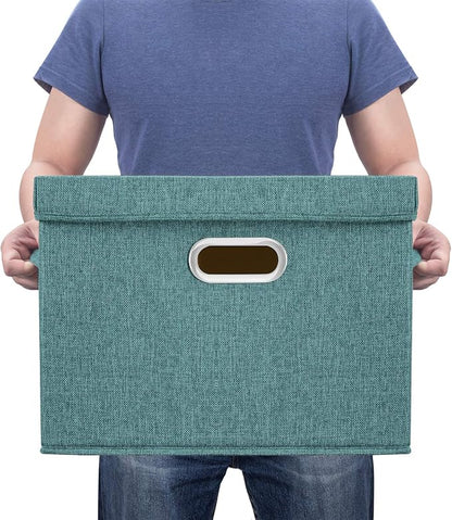 TYEERS Large Storage Bins with Lids, Collapsible, Fabric Storage Boxes - Image 6