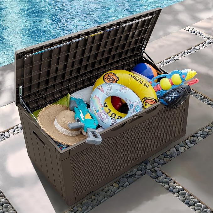 Greesum 100 Gallon Resin Patio Storage Box - Image 6