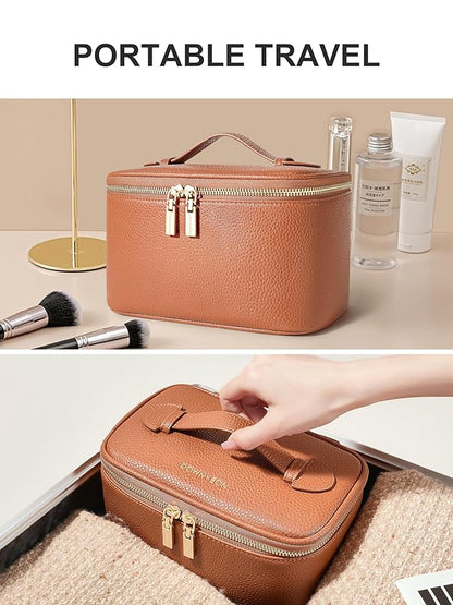 Cosmetic Bag, ROWNYEON Makeup Bag, Portable Makeup Train Case, Travel Toiletry - Image 7