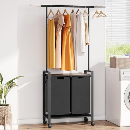 Laundry Sorter 2 Section Laundry Hamper Sorter by IDEALHOUSE