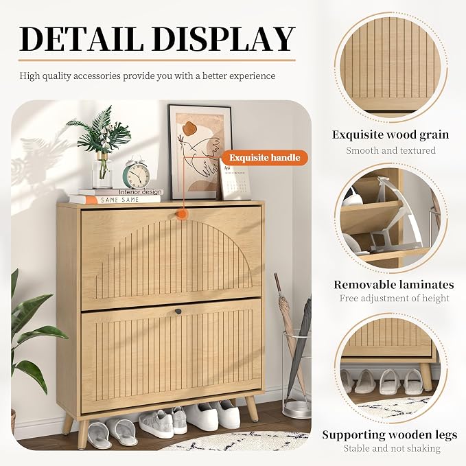 Fsbecl Shoe Storage Cabinet for Entryway - Image 4