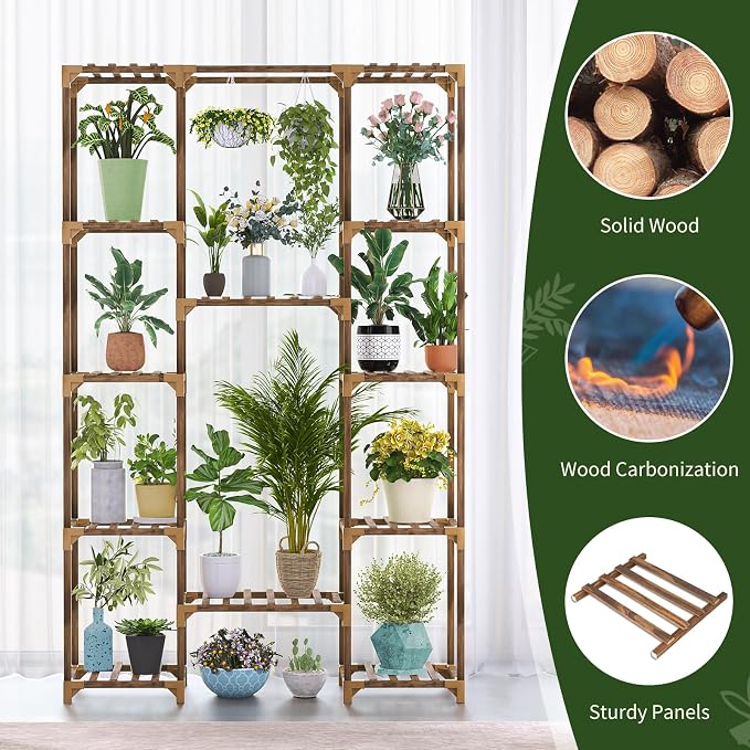 Uneedem Plant Stand Indoor Outdoor, Tall Plant Shelf - Image 3