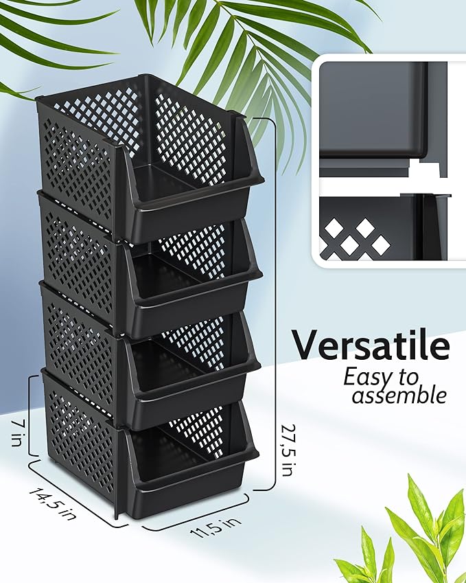 TidyFriend Stackable Storage Bins - Image 3