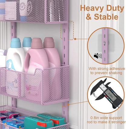 VyGrow Over The Door Organizer, Metal Door Organizer Hanging - Image 7