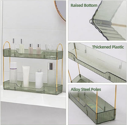 Bathroom Countertop Organizer, 2-Tier Slim Vanity Storage Rack - Image 6