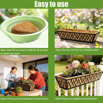 4 Pack 30 Inch Trough Coconut Liners - Image 3
