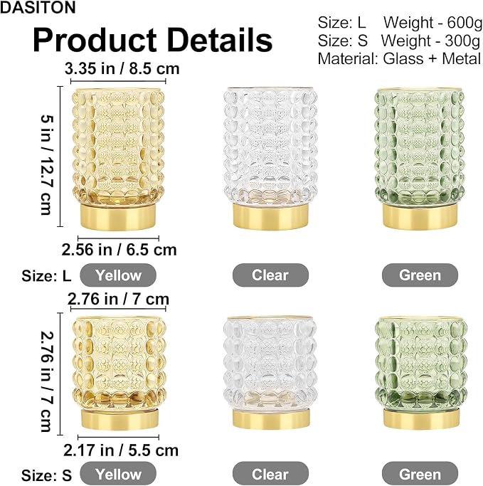 DASITON Makeup Brush Holder Organizer, Crystal Cosmetic Make Up Brush Holder - Image 7