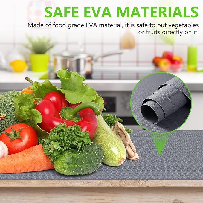 Shelf Liners for Kitchen Cabinets Refrigerator Liners Waterproof & Oil-Proof - Image 5