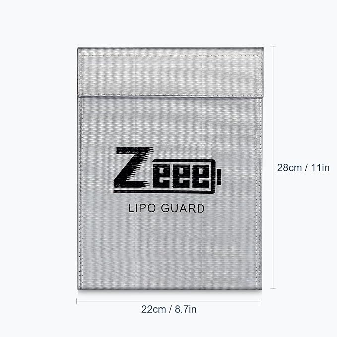 Zeee Fireproof Lipo Battery Bag Explosion-Proof Charging & Storage Organizer to - Image 2