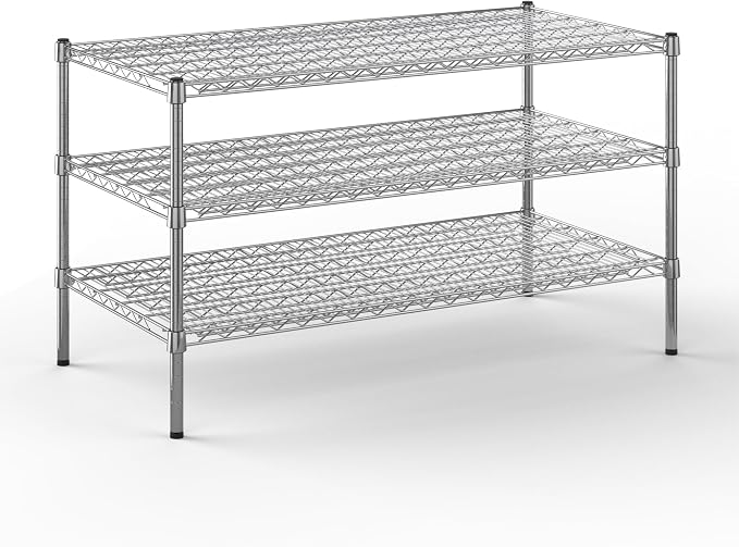 24" Deep x 48" Wide x 27" Height Wire Shelving Kit | 3-Tier | NSF Commercial by Regal+Altair