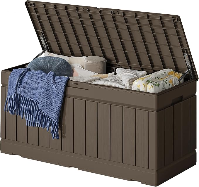 78 Gallon Deck Box Outdoor Indoor Waterproof Storage Box by Acurax