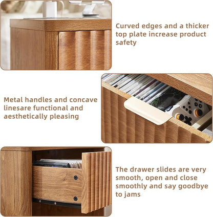 LEYAOYAO Fluted Nightstand - Image 4