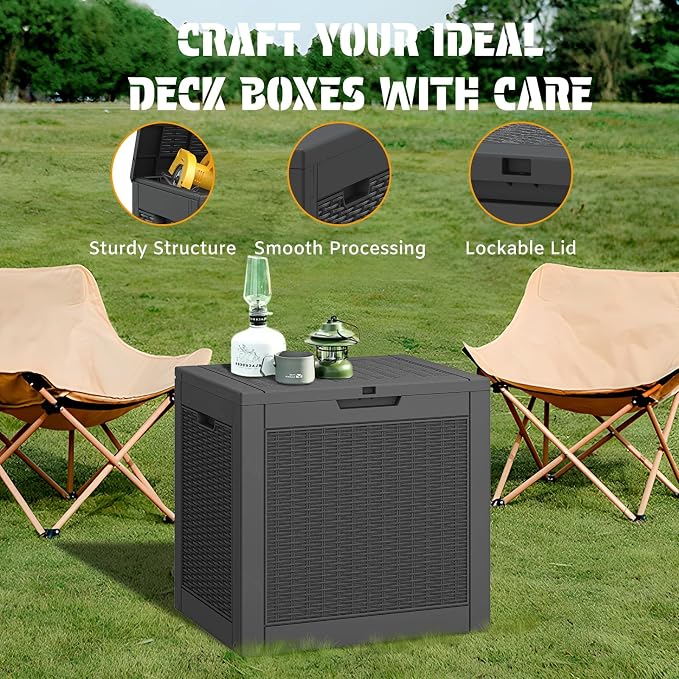 NUNU LAB 35 Gallon Outdoor Storage Box Waterproof, Outside Package Delivery - Image 5