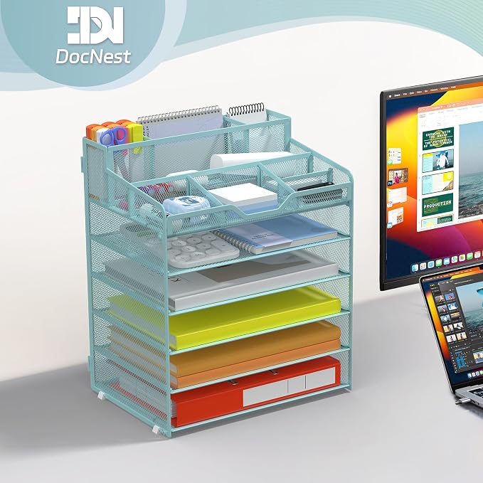 Docnest 6 Tier Mesh Desk Organizer - Image 6
