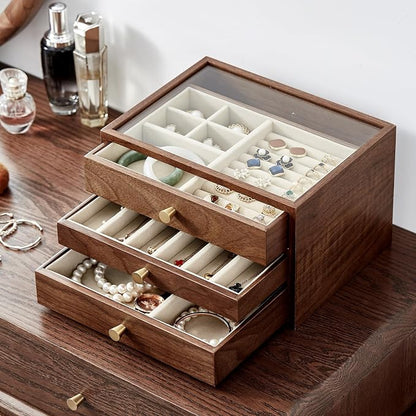 CHOSIN Black Walnut Wooden Jewelry Box - Image 2