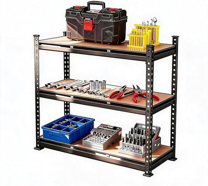 3-Tier Adjustable Metal Storage Shelving Unit, 1320 LBS Weight Capacity by Garvee