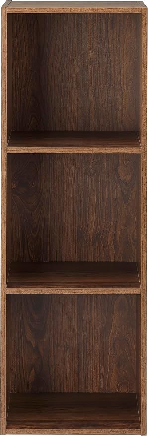 Whitmor 3 Cube Bookcase Storage Organizer, 3 Tier Stackable MDF Bookshelf - Image 3