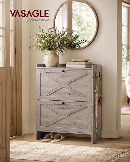 VASAGLE Shoe Storage Cabinet Organizer - Image 3