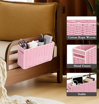 Cotton Rope Woven Bedside Caddy - Image 3