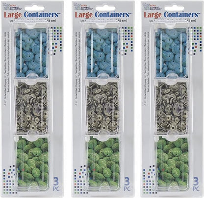Elizabeth Ward Bead Storage Solutions 3 Piece Clear Organizing Storage by Bead+Storage+Solutions