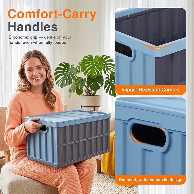 Citylife 64L Collapsible Storage Bins - Image 9