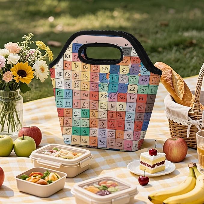 Periodic Table of Elements Lunch Bag Cooler Bag Tote Bags | Reusable Portable - Image 6