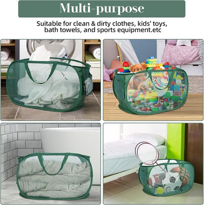 4 Pack Collapsible Laundry Baskets, Foldable Laundry Basket - Image 7