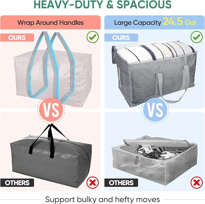 BALEINE 6-Pack Oversized Moving Bags - Image 4