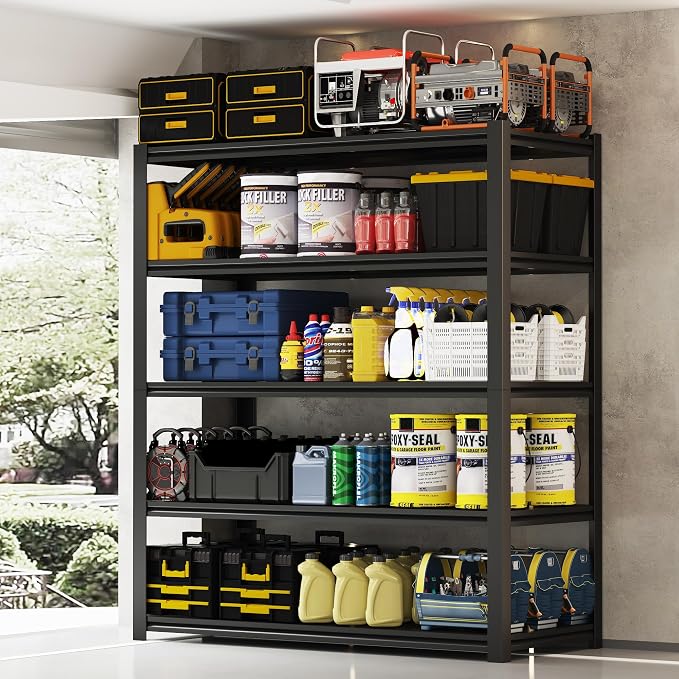 48.2" W Garage Shelving 3000LBS Storage Shelf Heavy Duty Garage Storage Shelves - Image 2