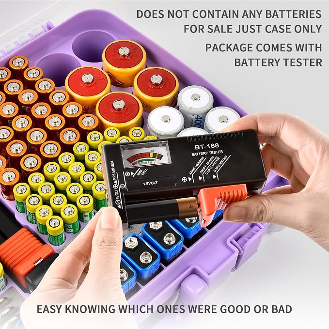 Battery Organizer Storage Holder Box Case - Image 6