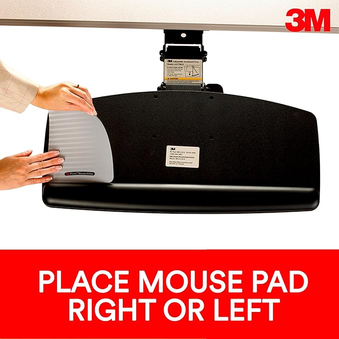 3M Keyboard Tray, Just Lift to Adjust Height and Tilt, Sturdy Tray Includes Gel - Image 6