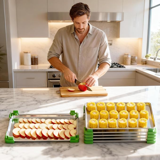 16 Pcs Original Tray Stackers for Harvest Right Freeze Dryer Trays, Stacks 5 - Image 2