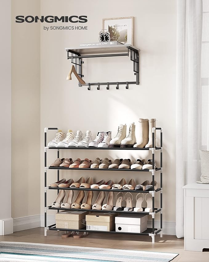 SONGMICS 5-Tier Shoe Rack, Shoe Storage - Image 3