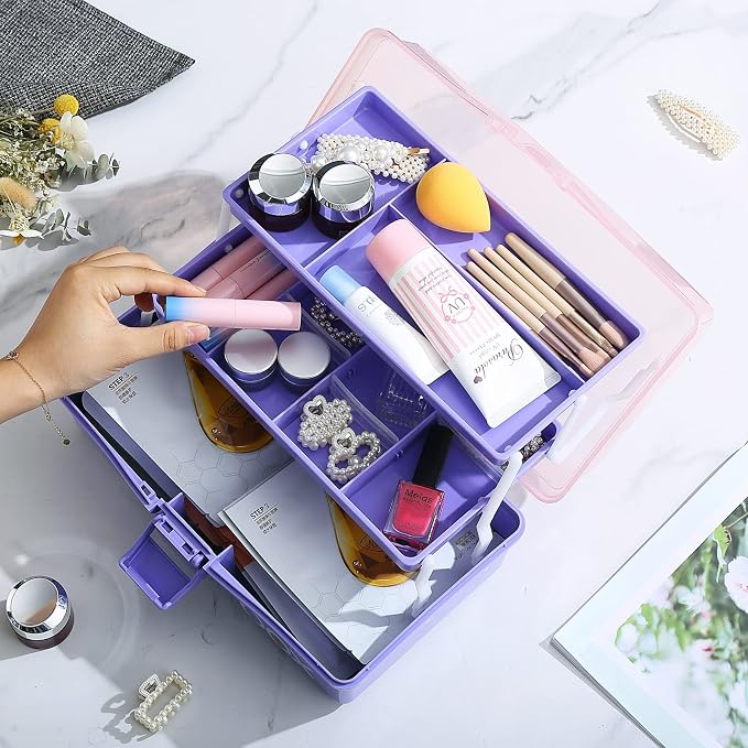 12'' Three-Layer Clear Plastic Storage Box/Tool Box - Image 6