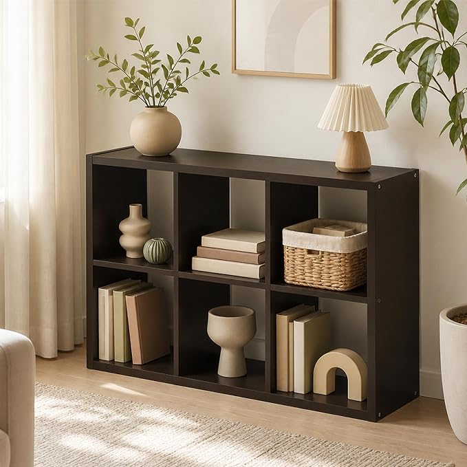 6-Cube Cubicle Bookshelf, Cube Bookcase by Furevol