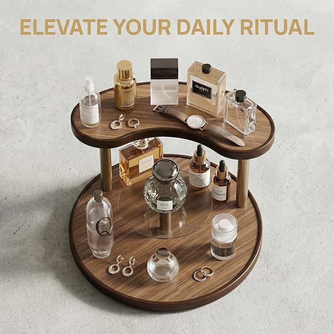 GDQ Wooden Display Organizer Stand, Perfume Organizer, Tea Set, Open Design - Image 9
