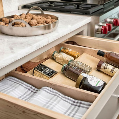 Rev-A-Shelf 36" 3 Tiered Seasoning Organizer, Trim-to-Custom-Fit Wooden Kitchen - Image 6