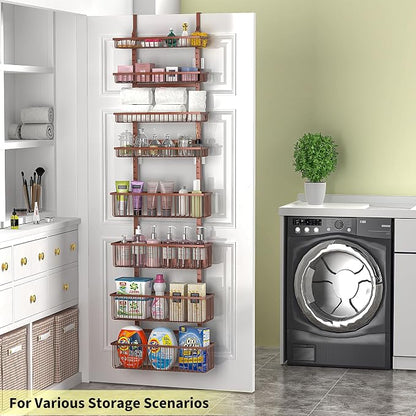 Moforoco Over The Door Pantry Organizer, Pantry Door Organizer Shelves - Image 3