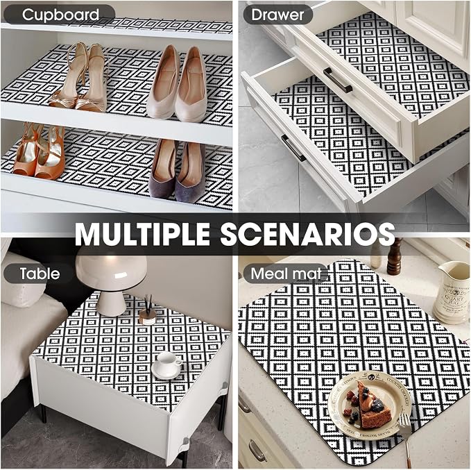 Drawer and Shelf Liner, Non-Slip Kitchen Cabinet Liners Non-Adhesive Thick - Image 8