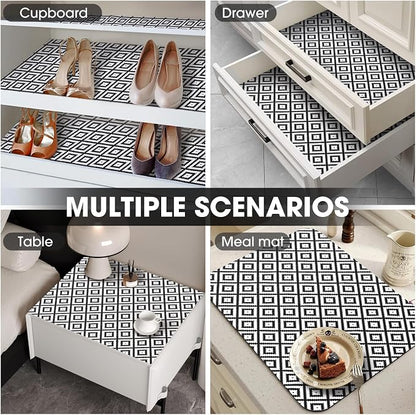 Drawer and Shelf Liner, Non-Slip Kitchen Cabinet Liners Non-Adhesive Thick - Image 8