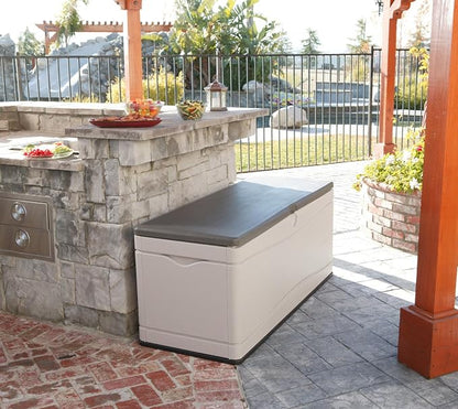 LIFETIME 60012 Extra Large Deck Box, 130 Gallon, Desert Sand/Brown - Image 8