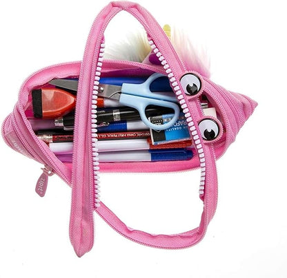 ZIPIT Unicorn Pencil Case for Girls, Cute Zipper Pouch for Kids Teens, - Image 4