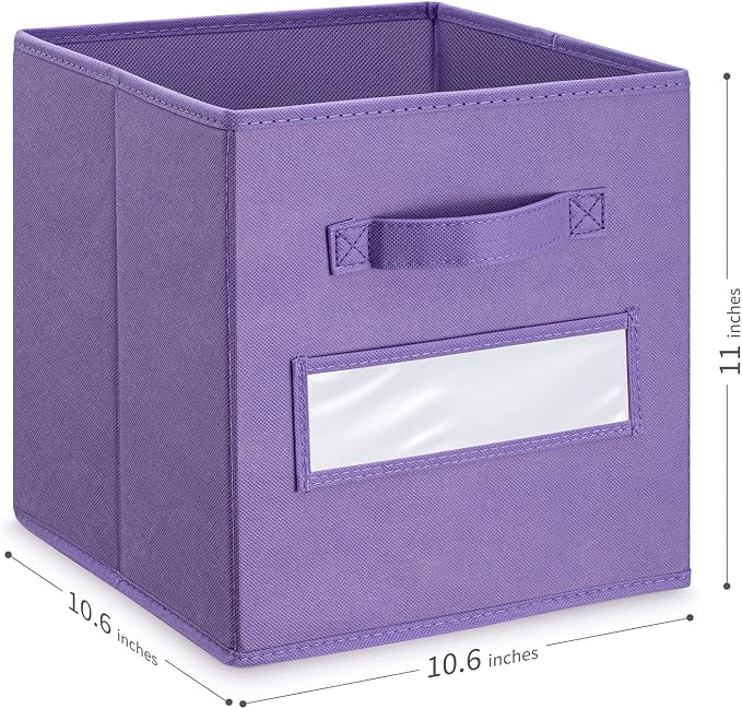11 Inch Storage Cube, Storage bin, cube storage Foldable Fabric Cube Storage - Image 3
