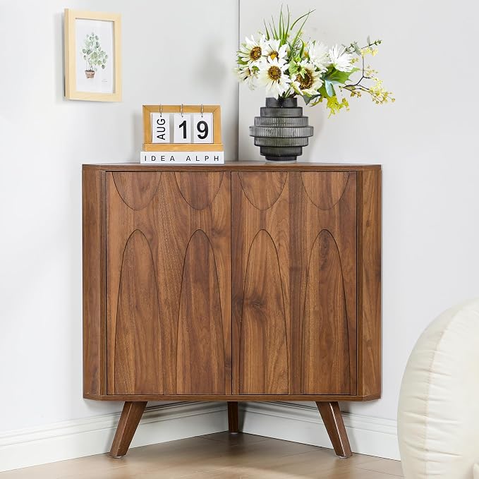Small Corner Cabinet, Corner Floor Cabinet - Image 7