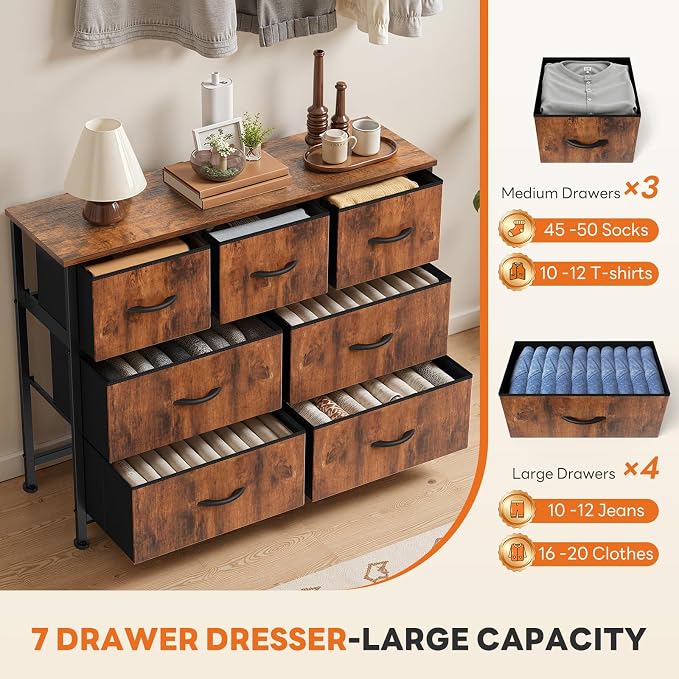 Sweetcrispy 7 Drawer Dresser - Image 5