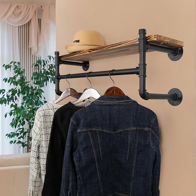 WEBI Wall Mounted Clothes Rack - Image 2