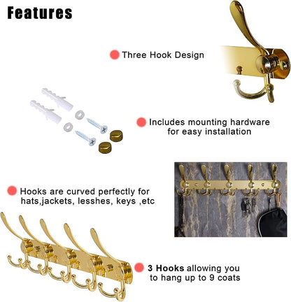 Dseap Coat Rack Wall Mounted - Image 7